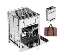 Estufa De Cocina Para Camping - Plegable Con Recolector De Cenizas - Cocina Portátil para Cocinar,Para Mochileo Jardín Trasero Patio Excursionismo Picnic Familia Amigos