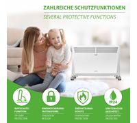 Estufa de Convección Aire Caliente por Calentador Calefacción Eléctrico 2kW