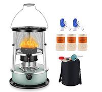 Estufa de convección de queroseno portátil de 4,5 L, mini estufa de camping para interiores y exteriores para calentar, cocinar, terraza, 9000 BTU/2300 W, calefactor de espacio ligero de querosen