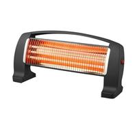 Estufa de cuarzo de suelo, 3 barras, potencias de 400/800/1200W, ideal para calentar espacios pequeños y exteriores.