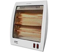 Estufa de cuarzo plana, 400-800W, sistema anti-vuelco, ideal para calentar espacios pequeños y favorecer el confort.