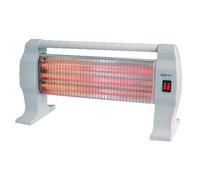 Avant av7552 - estufa eléctrica de cuarzo con 3 niveles de potencia 400w, 800w y 1200w, 3 barras de suelo, interruptor antivuelco y protección térmica. color gris.
