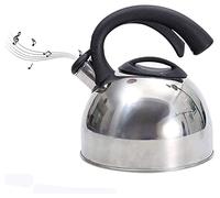 Estufa de estufa Top Wuthle 3 L Whistling Wder con media manija de acero inoxidable Whistling té té para la estufa de gas Stovetop House Whistle Kettle Teakettle