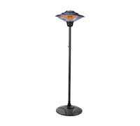 Estufa de exterior halógena de pie tipo farola. 1500w. emite calor en 365º. control mecánico. ipx4