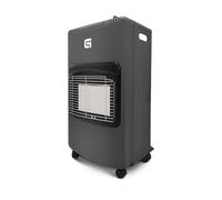 Estufa de gas butano plegable y portátil, cerámica, 4200W, Sistema ignición piezoeléctrico, 3 niveles de calor, cobertura de 20-80m² - Apto para bombonas 15kg (NO Regular + NO Tubo)