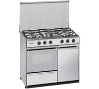 Estufa de gas butano/propano de 5 zonas N 921 x 55 l (acero inoxidable) - MEIRELES