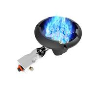 Estufa De Gas Comercial, Cocina 9-21 KW, 1 Quemador, GLP/natural Alta Resistencia, Con Rejilla For Ollas Hierro Y Protección Contra Fallas Llama, For Uso En Interiores Exteriores(NG,15-cavity)