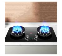 Estufa de gas de 2 quemadores de 5,0/5,2 kW, con temporizador de doble cara y protección contra llamas para gas natural