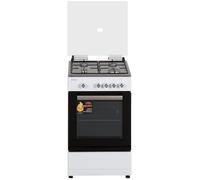Estufa de gas de 4 zonas 54L OR-446-W (blanca) - ORIMA