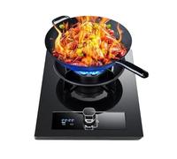Estufa De Gas De 43 Cm, 5,2 KW, Quemador Wok De 9 Cavidades, Cubierta De Vidrio Templado, Temporizador De Protección Contra Llamas, Kit De Suministro De Gas GN/GLP(NG)