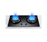 Estufa De Gas De Doble Quemador,estufa De Alta Eficiencia De 9 Cavidades De 10 KW,rejilla For Ollas De Hierro Fundido De Vidrio Templado,con Protección Contra Fallas De Llama(NG)