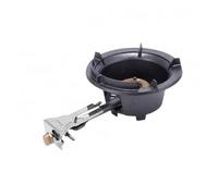 Estufa De Gas De Un Solo Quemador,Cocina De Gas LPG Comercial,Rejilla For Ollas De Hierro Fundido A Prueba De Viento,Con Protección Contra Fallas De Llama(52x30x17cm)