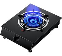 Estufa de gas Estufa de gas Estufa de gas de escritorio de 4,2 KW, Quemador de GLP de hierro fundido Cocina de camping for calentar cocinar Hervir Freír Cocer a fuego lento