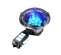 Estufa de gas para acampar al aire libre, cocina de propano de un solo quemador con protección contra llamas, cocina de mesa portátil para camping y senderismo