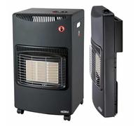 Estufa de gas plegable para uso interior Kekai New Slim 42 x 26 x 73 cm, 4200 W, 4 ruedas giratorias de cerámica radiante 3 niveles de calor