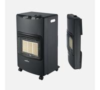 Estufa de Gas Plegable POPA 4200W Negro Antivuelco con Ruedas