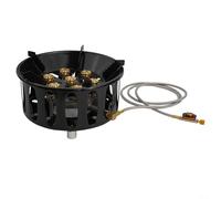 Estufa de gas portátil, 16800 W, color negro, portátil, para camping, con gestión eficiente de llamas, para cocinar al aire libre (C)