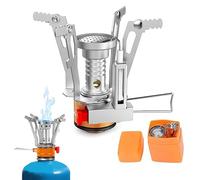 Estufa de Gas Portátil 3000W para Camping, Hornillo Plegable y Compacto con Estabilidad Mejorada, para Senderismo, Montañismo y Picnic