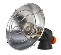 Estufa de Gas Portatil Camping, Estufa de Pantalla Butano Al Aire Libre Mini Radiador Inoxidable Calefactor Radiante de Gas para Calefacción en Invierno Acero, Temperatura Ajustable