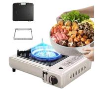Estufa de gas portátil - Quemador resistente al viento, estufa de ahorro de energía, de calefacción compacto para barbacoa | Cocina al aire libre, mochilero, hoguera, patio, configuración de