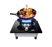 Estufa De Gas Portátil,Quemador Wok De Alto Calor De 9 Cavidades De 5,2kW Con Vidrio Templado,Encendido Instantáneo Y Protección De Seguridad,Diseño De Temporizador De 99 Minutos(NG)