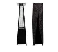 Estufa de gas stockholm 13kw - acero negro + funda