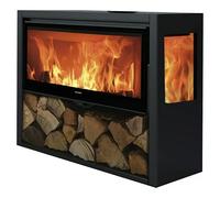 Panadero Estufa de leña Allegro 3V (8,1 kW, Volumen de calefacción: 240 m³, Antracita)