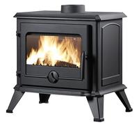 Estufa de Leña de Hierro Fundido ASTANA de 6 kW con Salida Superior o Trasera de 150 mm