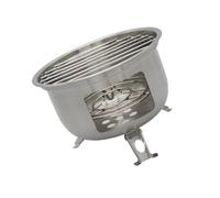 Estufa de leña eficiente para parrillas de carbón, de acero inoxidable, para asar a la parrilla, hervir y asar al aire libre, apta para viajes