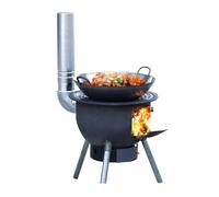 Estufa de Leña Familiar Pequeña de Hierro Fundido para Calefacción y Camping - Multifuncional para Tienda de Campaña, Calidez y Cocina (35 * 41cm)