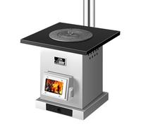 Estufa de leña for camping, horno calefacción, interior, uso rural, carbón y, invierno, espesa, sin humo, gasificación
