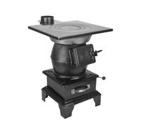 Estufa De Leña for Interiores De Hierro Fundido, Calentador Portátil De Combustible Sólido for Cabina, Tienda De Campaña Y Estufa De Camping, Calefacción Y Cocina