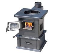 Estufa de leña, hermética para calentar y cocinar eficientemente en casa, camping y aventura