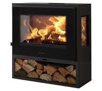 Panadero Estufa de leña Java 3V (5,9 kW, Volumen de calefacción: 210 m³, Negro)