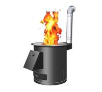 Estufa de leña multifunción de hierro fundido para cocinar al aire libre y calefacción del hogar