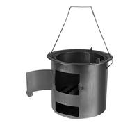 Estufa De Leña Para Acampar - Estufa Para Mochileros Con Asa, Estufas Portátiles Para Acampar, Quemador De Acero Inoxidable | Herramientas De Cocina Para Invierno, Senderismo Al Aire Libre, Mochilero