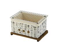 Estufa de leña para camping, parrilla de carbón portátil multifuncional para el hogar, picnic y cocina al aire libre