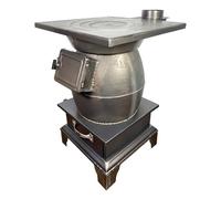 Estufa de leña portátil de hierro fundido para calefacción y cocina del hogar, ideal para camping, uso al aire libre, fuente de calor eficiente, fácil de transportar