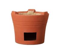 Estufa de leña portátil multifuncional de cerámica, estufa de campamento de carbón para cocinar al aire libre, picnics, camping y hacer té