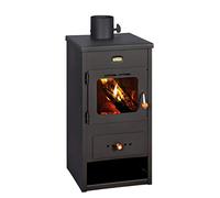 Estufa de leña Quemador de madera de combustible sólido Potencia de calefacción 8 kW