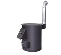 Estufa de Leña sin Humo Estructura de Acero Resistente y Estable Estufa de Leña Multifuncional para Tiendas de Campaña, Campamentos, Picnics y Excursiones de Senderismo(46 * 50cm)