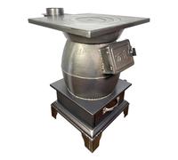 Estufa de leña y estufa de pellets para calefacción interior del hogar, uso múltiple con cajón de cenizas para una fácil limpieza, ideal para cocinar y calentar tiendas de campaña