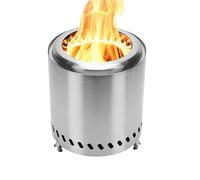 Estufa de mesa para no fumadores para interiores y exteriores, cuenco alimentado por pellets de madera, combustible líquido, mini estufa portátil con bolsa y estante de cubierta de quemador y