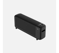 Estufa de Mica Compacta Pinsapo 1500W Negro - Calor Rápido de Bajo Consumo con 2 Niveles de Potencia, Termostato y Doble Seguridad | 29x65x16 cm