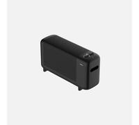 Estufa de Mica Mini Pinsapo 1000W Negro - Calor Rápido de Bajo Consumo con 2 Niveles de Potencia, Termostato y Doble Seguridad | 29x50x16 cm