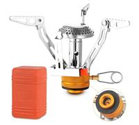 Estufa de Mochilero, Todo en Uno Camping Gas Portatil, Mini Plegable Hornillo Camping Gas, Apoyo Estable Jetboil, Accesorios Camping Exploración de Montañismo al Aire Libre