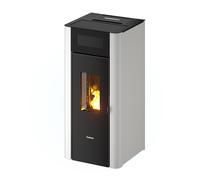 Estufa de pellet amaranto blanca de 9kw