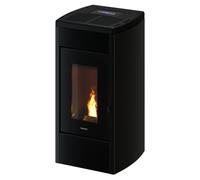 Estufa de pellet canalizable freepoint duke wifi 14 kw negra