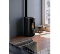 Estufa de pellet estanca freepoint chrome wifi 7 kw silver