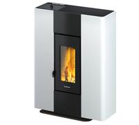Estufa de pellet freepoint roxy stand blanca 7 kw